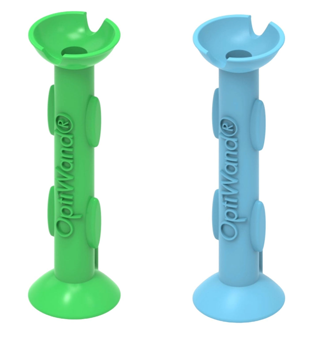 OptiWand 2 Pack Small Soft Contact Lens Removal & Insertion Tool - Silicone Rubber Soft Lens Applicator & Remover Device with Pincher End & Finger Grips - Safe & Easy on Eyes, Travel Size 1.75"
