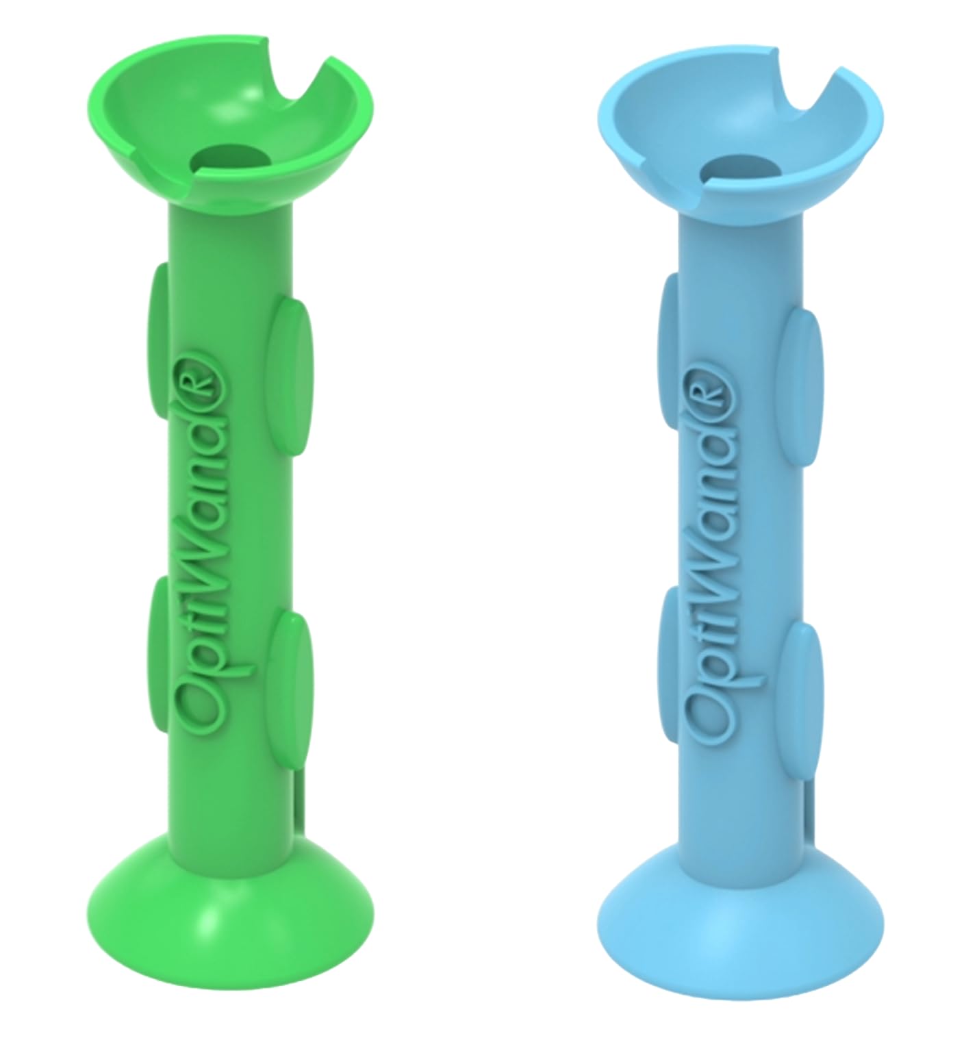 OptiWand 2 Pack Small Soft Contact Lens Removal & Insertion Tool - Silicone Rubber Soft Lens Applicator & Remover Device with Pincher End & Finger Grips - Safe & Easy on Eyes, Travel Size 1.75"