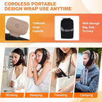 Cordless Red Light Therapy for Neck Chin Firming and V Face Lifting, Portable 8 Color Light Therapy Wrap for Hand Feet Wrist Pain Relief, Infrared Light Therapy Pad