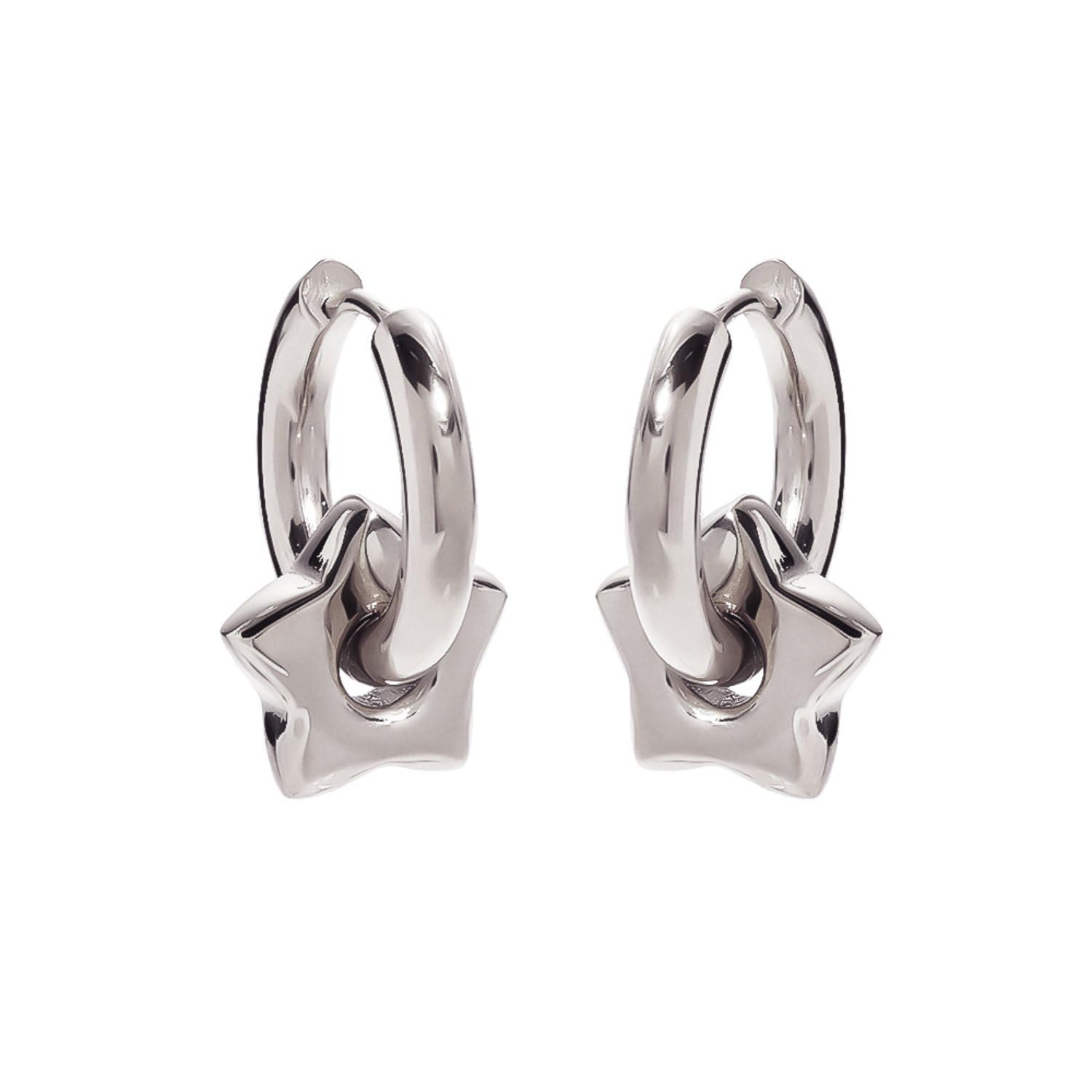Star Hoop Earrings For Women