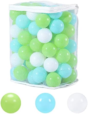 GOGOSO Ball Pit Balls for Toddlers, Green Balls for Ball Pool Birhtday Party Girls Kids with Storage Bag, 2.17inches