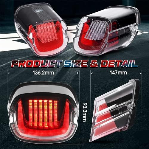 motorcycle tail light Motorcycle stop Rear Indicator Light Smoked Taillight For Harley Softail Dyna Sportster Rear Tail Light