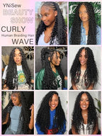 100 Percent Human Braiding Hair For Boho Braids Human Hair Braiding Hair Full Deep Wave Bulk Human Hair For Braiding Wet Wavy 100g 2 Bundles No Weft Braiding Hair Human Hair Extensions YNiSew