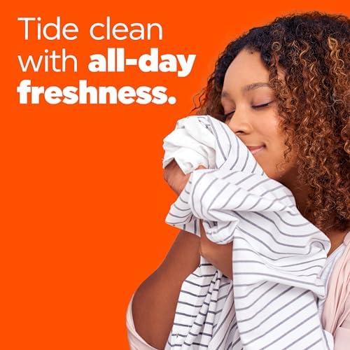 Tide Plus Febreze Freshness HE Turbo Clean Liquid Laundry Detergent, HE Compatible, Spring & Renewal Scent, 106 loads, 149 fl oz
