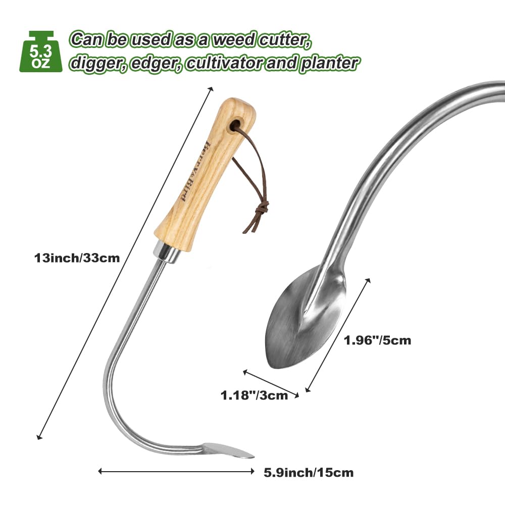 Berry&Bird Weed Puller, Crack Weeder Cultivator Garden Hand Tool