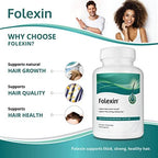Hair Growth Support Supplement for Women & Men with Biotin, Vitamin B6 & Other Hair Vitamins for Thicker Hair Growth & Hair Health Support. 60 Capsules