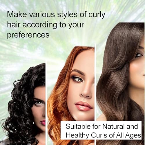 Sleep ‘N Curl - 100% Pure Biodegradable Bamboo Silk - Heatless Hair Curler KIT with Pure Bamboo Silk Cap (Bonnet) All Natural