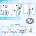 Travel Refillable Perfume Atomizer Bottle 5ml Leakproof Travel Perfume Refillable Bottle (Pink)
