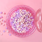 GOGOSO Pink and Purple Star Pit Balls for GirlsToddlers for Playhouse, Baby Pool, Play Ball Fun Centers, for Babies, Kids, Toddlers 1-3, Phthalate Free BPA Free