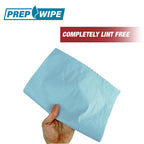 Prep Wipe Lint Free Cleaning Towels Pack of 100 Sheets 9" x 17" (BLUE)