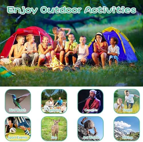 Kids Binoculars,Shockproof 8 x 21 High Resolution Compact Kids Binoculars Real for 3-12 Boys and Girls,Perfect for Bird Watching, Hiking,Camping,Travel, Christmas Birthday Gift