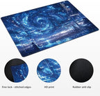 MTG Playmat TCG Playmat -Includes Storage Bag and 14 Dice-Experience Top-Tier Quality and Edge-Locking Waterproof and Non-Slip Mat! (playmat with, Starry Sky)