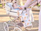 Portable Baby Changing Mat XL-Foldable Waterproof Changing Mat Ideal as a Newborn Gift-The Diaper Changing mat is a Detachable Bag with 6 Pockets as a Toiletry Bag for Baby Items