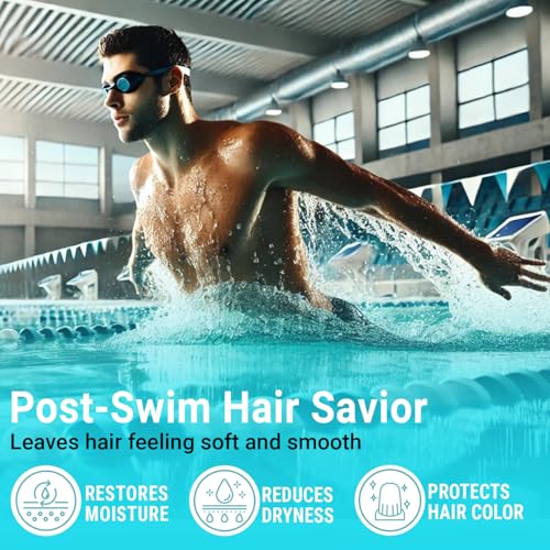 Chelating Conditioner - Sulfate Free Metal Detox Conditioner Enriched with Chelactik-3 & Rosemary Oil, Color Safe Hard Water Conditioner for Mineral Build Up Swimmers Hair - 16 fl oz