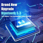 BERIBES Bluetooth Headphones Over Ear, 65H Playtime and 6 EQ Music Modes Wireless Headphones with Microphone, HiFi Stereo Foldable Lightweight Headsets, Deep Bass for Home Office Cellphone PC Ect.