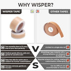 Silicone Face Tape | Anti-Wrinkle Face Tape | 2 Rolls with Different Widths for Custom Fit | Toning, Firming & Tightening Tape | Gentle on Sensitive Skin | Overnight Hold for Wrinkles and Fine Lines