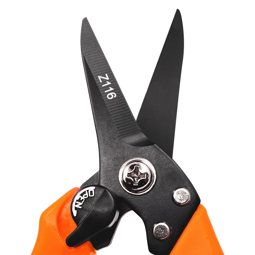 Zenport Z116 Hoof and Floral Trimming Shear with Twin-Blade, 7.5-Inch, for Goat, Sheep, Alpaca and More, Orange