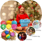 Bath Bombs for Kids with Surprise Toys Inside, 12 Pack Shell Kids Bath Bombs Gift Set for Girls Boys Birthday, Christmas, Halloween, Handmade Organic Bath Fizzy Bomb with Sea Animal for Children