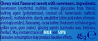 Mentos Sugar Free Peppermint Chews, Breath Freshening Sweets, Suitable for Vegetarians - 10 x 45 g