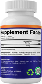 Vitamatic Apigenin 50 mg, 120 Capsules, Made in USA - 2 Pack