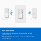 Lutron Diva Smart Dimmer Light Switch for Caseta Lighting (Lutron Smart Hub Required), for LED Lights, 150W, Single-Pole/3-Way, No Neutral, Brown (DVRF-6L-BR)