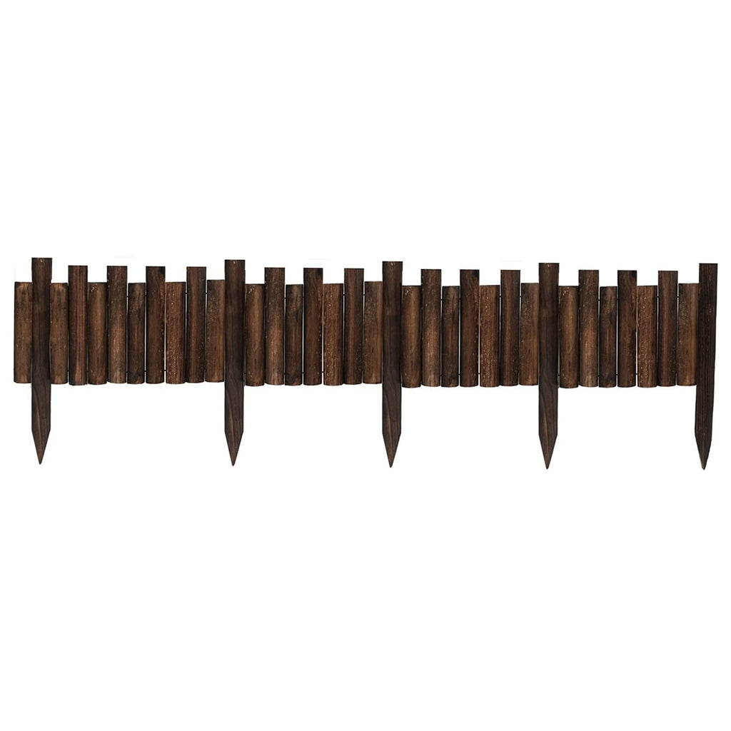 WORTH Wooden Edging for Landscaping, Flexible Garden Lawn Border 8" x 3.7'