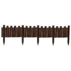 WORTH Wooden Edging for Landscaping, Flexible Garden Lawn Border 8" x 3.7'