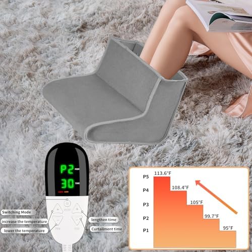 New Red Light Therapy for Feet, Dual Wavelength 160 LEDs for Foot Pain Relief, Adjustable Power and Time Controller.