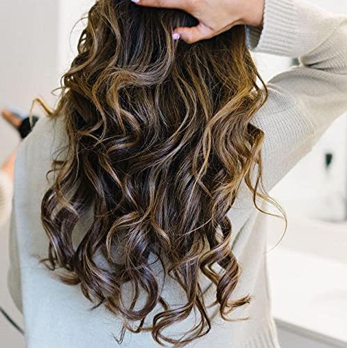 Octocurl Satin Hair Curlers - Heatless Curls Overnight - Headband Curlers for Extra Long Hair (Satin - Black)