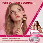 Lash Clusters Kit with Bond and Seal Lash Clusters Left &Right Lash Extension Kit with Eyelid Wipes Remover Eyelash Brush Eyelash Extension Kit Gift Set with Drawstring Bag Portable Lash Starter