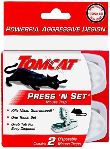 Tomcat Press 'N Set Mouse Trap, 2 Traps/Pack (7-Pack)