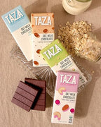 Taza Chocolate Organic Oat Milk Chocolate Bar, Quinoa Crunch, 2.5 Ounce (10 Count), Vegan
