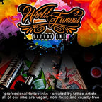 World Famous Tattoo Ink - Sailor Jerry Red Tattoo Ink - Professional Tattoo Ink & Tattoo Supplies - Skin-Safe Permanent Tattooing in Bold Shades - Vegan & Non-Toxic (1 oz)