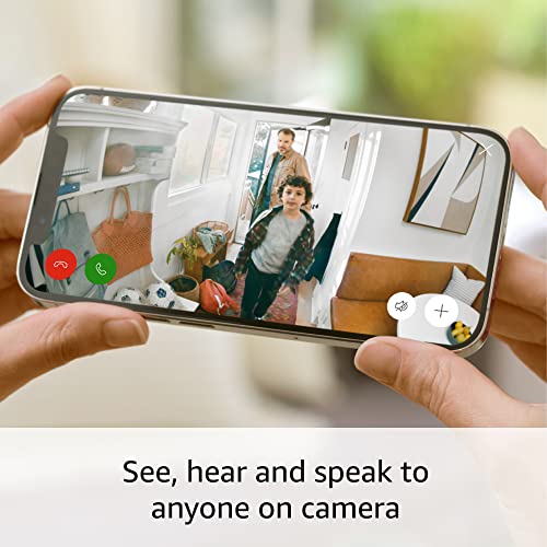 Ring Indoor Cam (newest model) — Home or business security in 1080p HD video, White