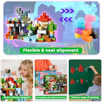 300 PCS Magnetic Blocks - Magnetic Building Blocks, Stacking Magnets for Kids, Sensory Toy for STEM Montessori Sensory Toys for Kids 3+ Boys and Girls Christmas Birthday Gifts