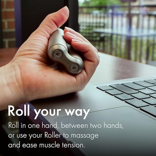 ONO Roller - Handheld Fidget Toy for Adults | Help Relieve Stress, Anxiety, Tension | Promotes Focus, Clarity | Compact, Portable Design | Titanium Junior