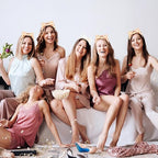 Semato Bachelorette Party Favor Set Bride Spa Headband Bride Headband and Bridesmaid Headband Skincare Headbands for Women Cute Bow Head Bands Party Supplies (1 bride+ 7 leopard)