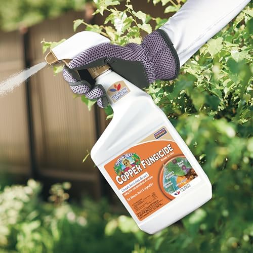 Bonide Captain Jack's Copper Fungicide, 32 oz Ready-to-Use Spray for Organic Gardening, Controls Common Diseases