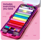Pretty Me Friendship Bracelet Making Kit for Girls - Crafts for Girl - String Bracelets Maker - Gifts for 8-12 Year Old Kid - Birthday Gift Ideas & Kits Toys Ages 8, 9, 10, 11, 12 - Kids Age 8-12 Olds
