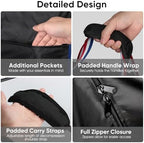 Rollator Travel Bag - Waterproof Wheelchair Bag for Folding Walker, Compact Wheelchair Transport Chair Portable Carry Case Cover for Car & Airplane TSA Traveling (44" Lx12 Wx30 H)