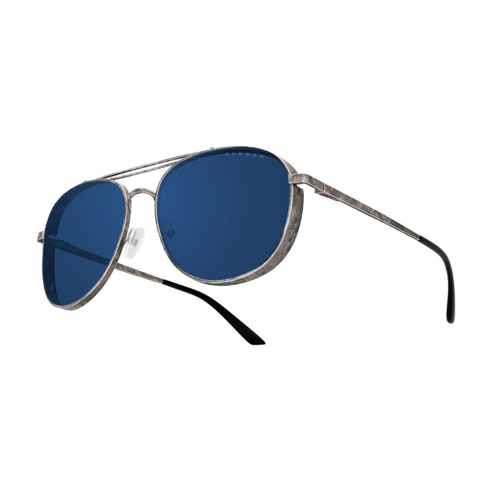 GUNNAR Sunglasses - Fallout Brotherhood of Steel Gunmetal Sun Lens - Blue Light Blocking For Outdoor Screen Viewing