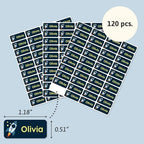 – Personalized Name Labels for Kids (120) – Waterproof & Durable Stickers for Clothing, School & Daycare Items - Space