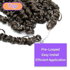 Boho Crochet Passion Twist Hair Pre looped, 10 Inch Goddess Passion Twist Crochet Hair with Curly Ends 8 Packs Ombre Honey Blonde Pre-twisted Bohemian Crochet Braids (8 PCS/88 STRANDS, T27)