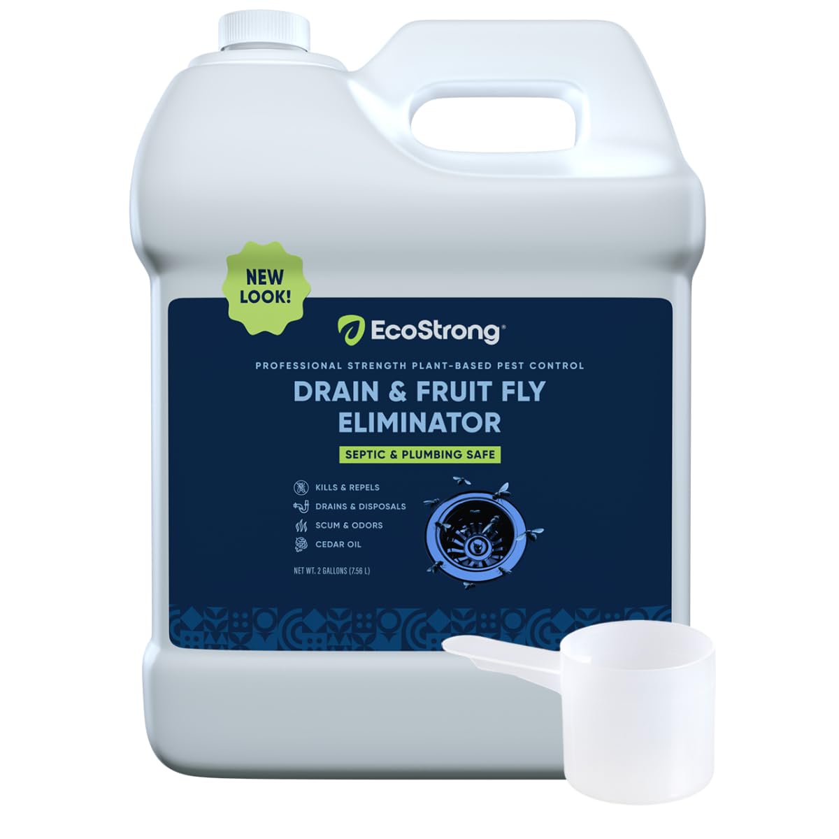 Fruit Fly Drain Treatment | Drain Fly Eliminator | Eliminates Gnats, Sewer Flies and More - Works in All Drains - 256 Fl Oz