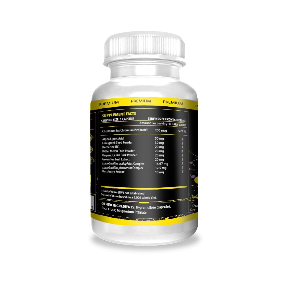 ACTIF GLP-1 Mega Support with 10 Advanced Weight Factors and Probiotics, GLP-1 Activator and Metabolism Support, Non GMO, Made in USA, 60 Count