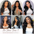 13x6 HD Lace Front Wigs Human Hair 28 Inch Body Wave Lace Front Wigs Human Hair Pre Plucked 200% Density Transparent Lace Frontal Wigs Human Hair Lace Front Wigs Baby Hair Human Hair Wig for Women