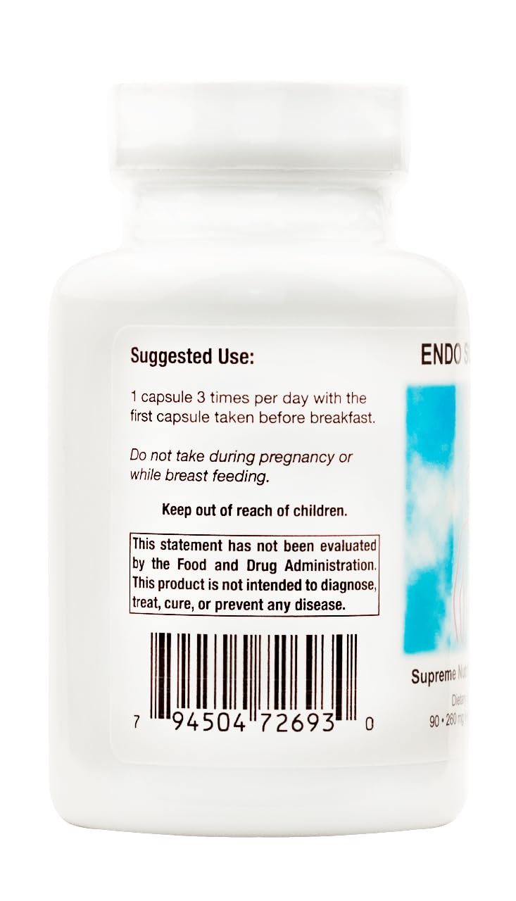 Supreme Nutrition Endo Supreme, 90 Pure Suma Root Vegetarian Capsules, Pack of 2