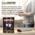 Healthwise Low Acid Ground Coffee, 100% Colombian - Medium Roast, Healthier Coffee for Sensitive Stomachs -12 Ounce Cans (Pack of 5)