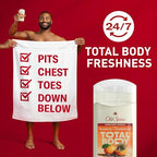 Old Spice Whole Body Deodorant for Men, Total Body Deodorant, Mandarin + Sandalwood, Aluminum Free Deodorant Stick for 24/7 Freshness // Dermatologist Tested Whole Body Deodorant, 3.0 oz