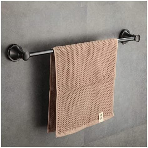 Towel Rails Solid Brass Towel Rack with Bar for Bathroom Shelf Wall Mounted, Oil Rubbed Bronze, 61.5 cm/Toilet Brush Set (Color : Toilet Brush Set) (Single Towel Rail b)